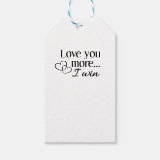 Meer liefdevolle minimaal ontwerp cadeaulabel