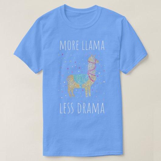 Meer Llama Minder Drama Alpaca Boer T-shirt (Design voorkant)