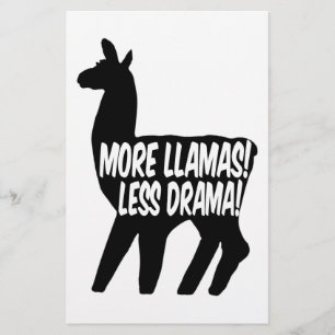 Meer Llamas Minder Drama Briefpapier