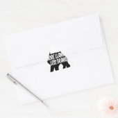 Meer Llamas Minder Drama Driehoek Sticker (Envelop)
