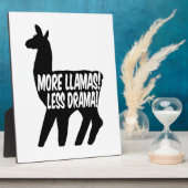 Meer Llamas Minder Drama Fotoplaat (Zijkant)