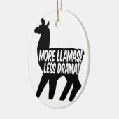 Meer Llamas Minder Drama Keramisch Ornament (Links)