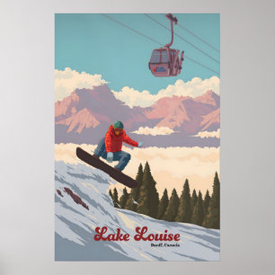 Meer Louise Canada Snowboarden Reisposter Poster
