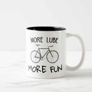 Meer lube-fiets tweekleurige koffiemok