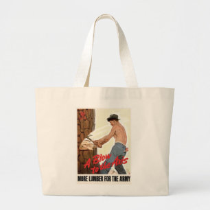 Meer luiber voor het leger grote tote bag