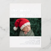 Meer Merrier | Aankondiging kerstgeboorte (Voorkant)