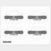 Meer methode minder dubbelkurk ovale sticker (Vel)