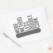 Meer methode minder dubbelkurk rechthoekige sticker (Envelop)
