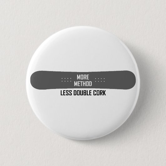 Meer methode minder dubbelkurk ronde button 5,7 cm (Voorkant)