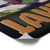 MEER Michigan Retro Roger Broders Reisposter Poster (Hoek)