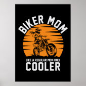 MEER MOMMELKOELER MOEDERDAG MOMMY MET MOTORCYCLUS POSTER (Voorkant)
