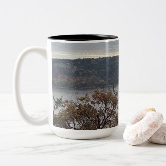 Meer Natuur Tweekleurige Koffiemok (Met donut)