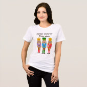 Meer Notig Dan Leuk Kerst Notenkraker Tri-Blend Shirt (Voorkant volledig)