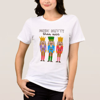 Meer Notig Dan Leuk Kerst Notenkraker Tri-Blend Shirt
