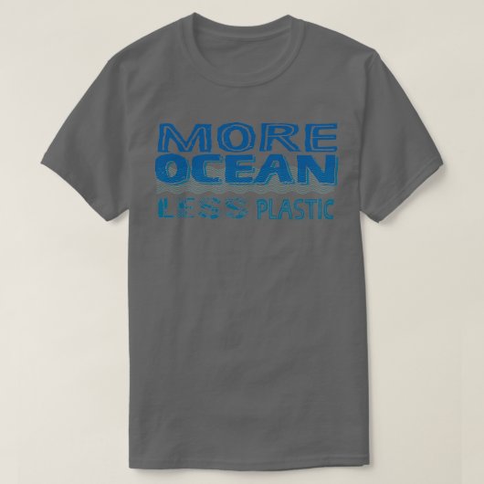 Meer oceaanminder plastic t-shirt (Design voorkant)