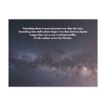 "Meer onsterfelijk dan de sterren" Citaat Melkweg