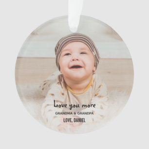 Meer opa kerstfoto ornament