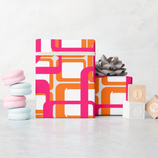 Meer open middeleeuwse moderne rechthoeken cadeaupapier (Baby Shower)