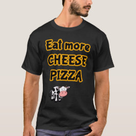 meer pizza eten t-shirt