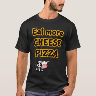 meer pizza eten t-shirt
