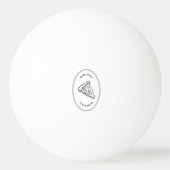 Meer pizza minder stress pingpongballen (Voorkant)