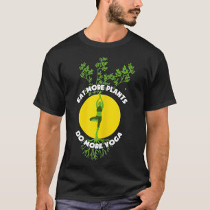Meer Planten eten meer yoga Vegan Vegetarian T-shirt