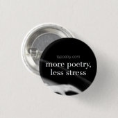 Meer poëzie, minder stress kan Button (Voorkant /achterkant)