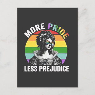 Meer Pride Minder Vooroordelen LGBT Gay Pride Maan Aankondigingskaart