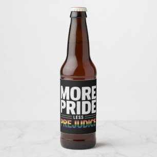 Meer Pride Minder Vooroordelen LGBT Gay Pride Maan Bier Etiket