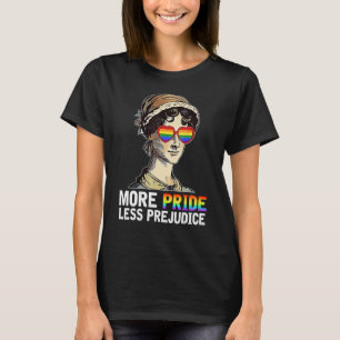 Meer Pride Minder Vooroordelen LGBT Gay Pride Maan T-shirt