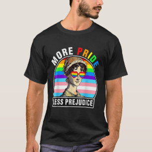 Meer Pride Minder Vooroordelen LGBT Gay Pride Maan T-shirt