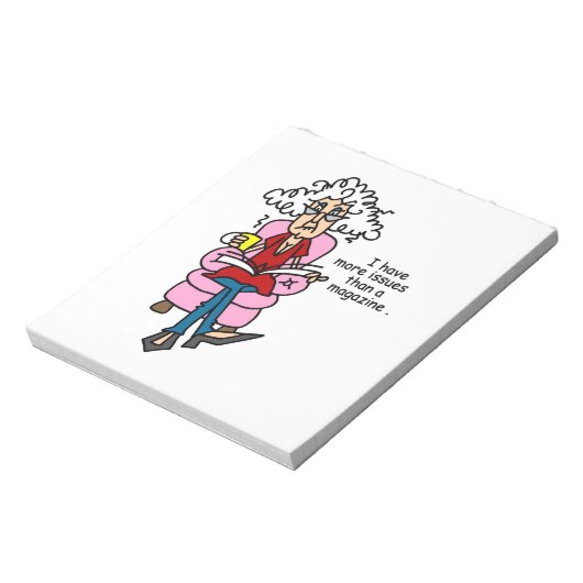 Meer problemen dan een Humor van een magazine Notitieblok (Gedraaid)