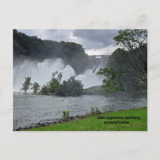 meer raystown spillway pennsylvania briefkaart (Voorkant)