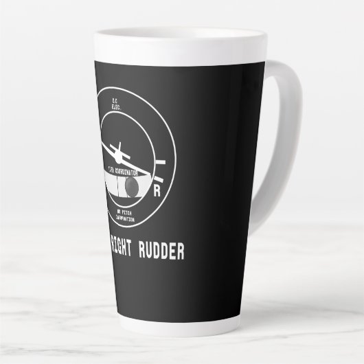 Meer rechtervleugelvlieger Cfi-instructeur Pilot-C Latte Mok (Rechterhoek)
