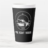 Meer rechtervleugelvlieger Cfi-instructeur Pilot-C Latte Mok (Voorkant)