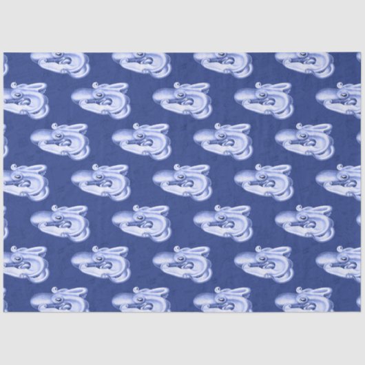 Meer Red en Navy Nautical Series Design 10 Tissuepapier (Voorkant)