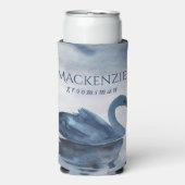 Meer reflecties | Dusty Blue Swan Groomsman (Seltzer Voorkant)