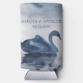 Meer reflecties | Dusty Blue Swan Groomsman (Achterkant)