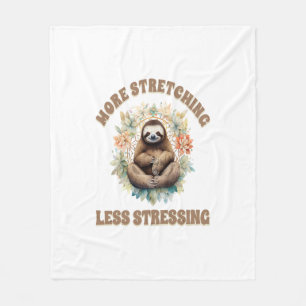 Meer Rekken Minder Stressen Luiaard Fleece Deken