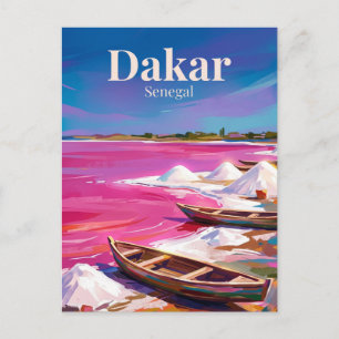 Meer Retba Senegal Briefkaart