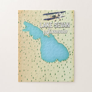 Meer Sevan Armenië kaart Legpuzzel
