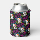 Meer slaap nodig | Grappige Cat schattige geeuwen Blikjeskoeler (Blikje Voorkant)