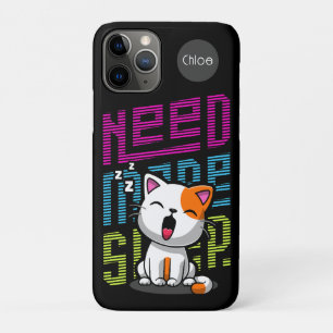 Meer slaap nodig Grappige Cat schattige geeuwen iPhone 11 Pro Hoesje