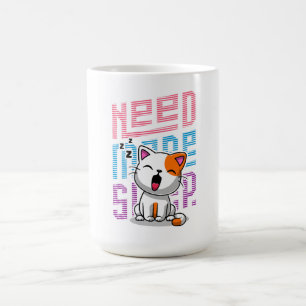 Meer slaap nodig Grappige Cat schattige geeuwen Koffiemok