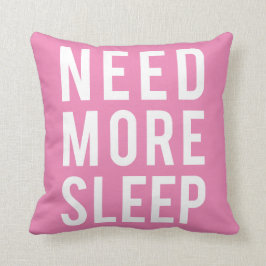 meer slaap nodig kussen