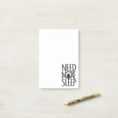 Meer slaapplezier humor met briefjes nodig post-it® notes (Op bureau)