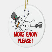 Meer Sneeuw aub vakantie Ornament (Links)