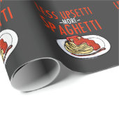 Meer Spaghetti Minder Upsetti - Noodle Pasta Itali Cadeaupapier (Rol Hoek)