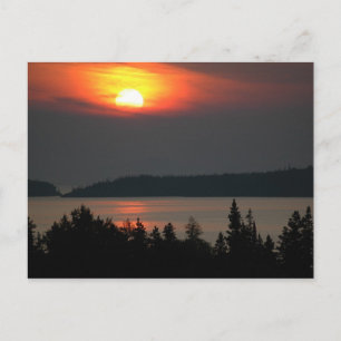 Meer superieure zon briefkaart