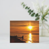 Meer superieure zon briefkaart (Staand voorkant)